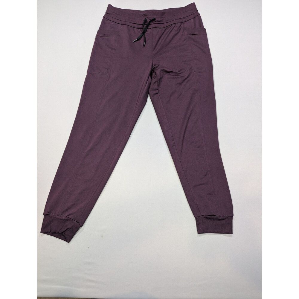 32 Degrees Heat Womens M Purple Jogger Pants Stretch Drawstring Athleisure